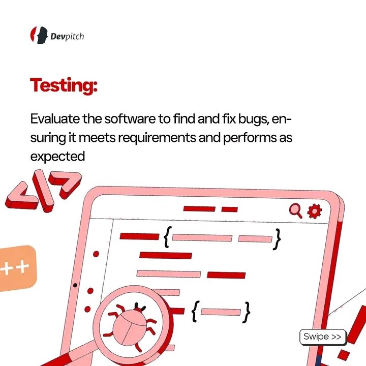 DevpitchCo's tweet image. Here's our Development Process are DevPitch. We begin with Requirement Analysis, then Design then we Implement (Coding), we Test and we end with Deployment & Maintenance.
#SoftwareEngineering #TechSolutions #DevelopmentProcess #RequirementAnalysis #SoftwareDesign #SoftwareTesting