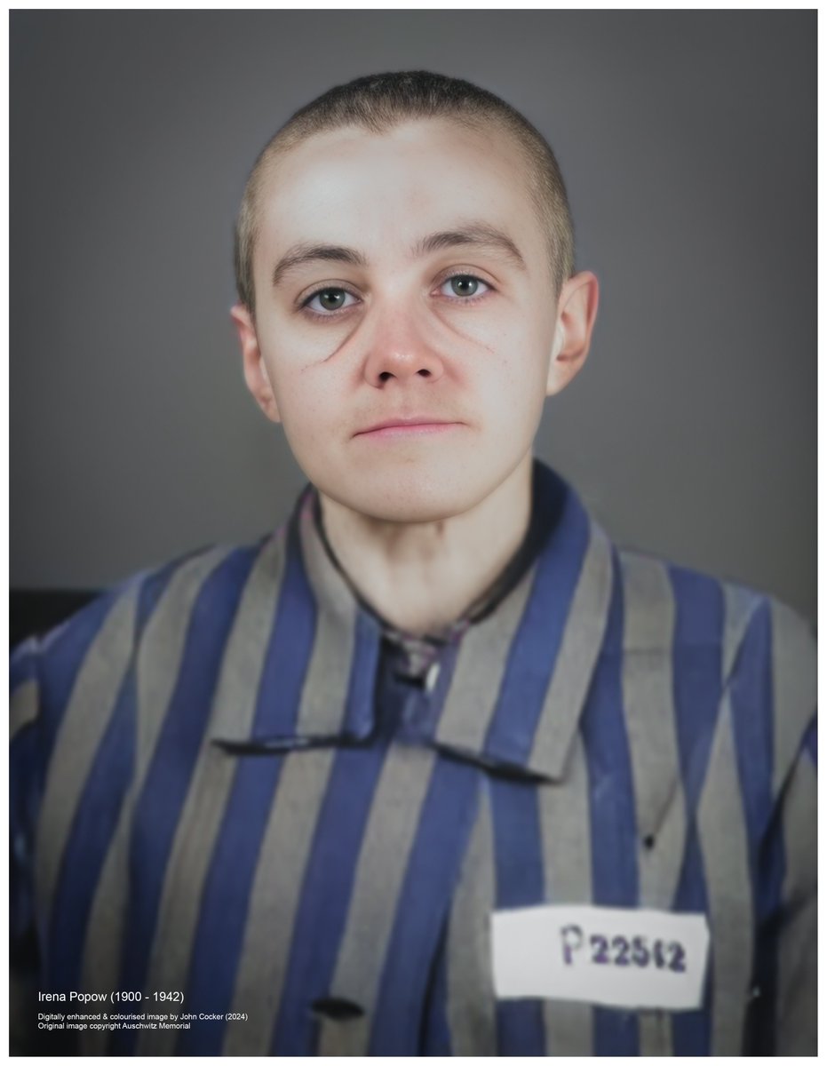 John Cocker 🇺🇦 (@joecocker15) on Twitter photo On this day in 1942, a 42 year old Polish woman perished in Auschwitz after being incarcerated for 38 days. Her name was Irena Popow
Please support <a href="/AuschwitzMuseum/">Auschwitz Memorial</a> On this day in 1942, a 42 year old Polish woman perished in Auschwitz after being incarcerated for 38 days. Her name was Irena Popow
Please support <a href="/AuschwitzMuseum/">Auschwitz Memorial</a>