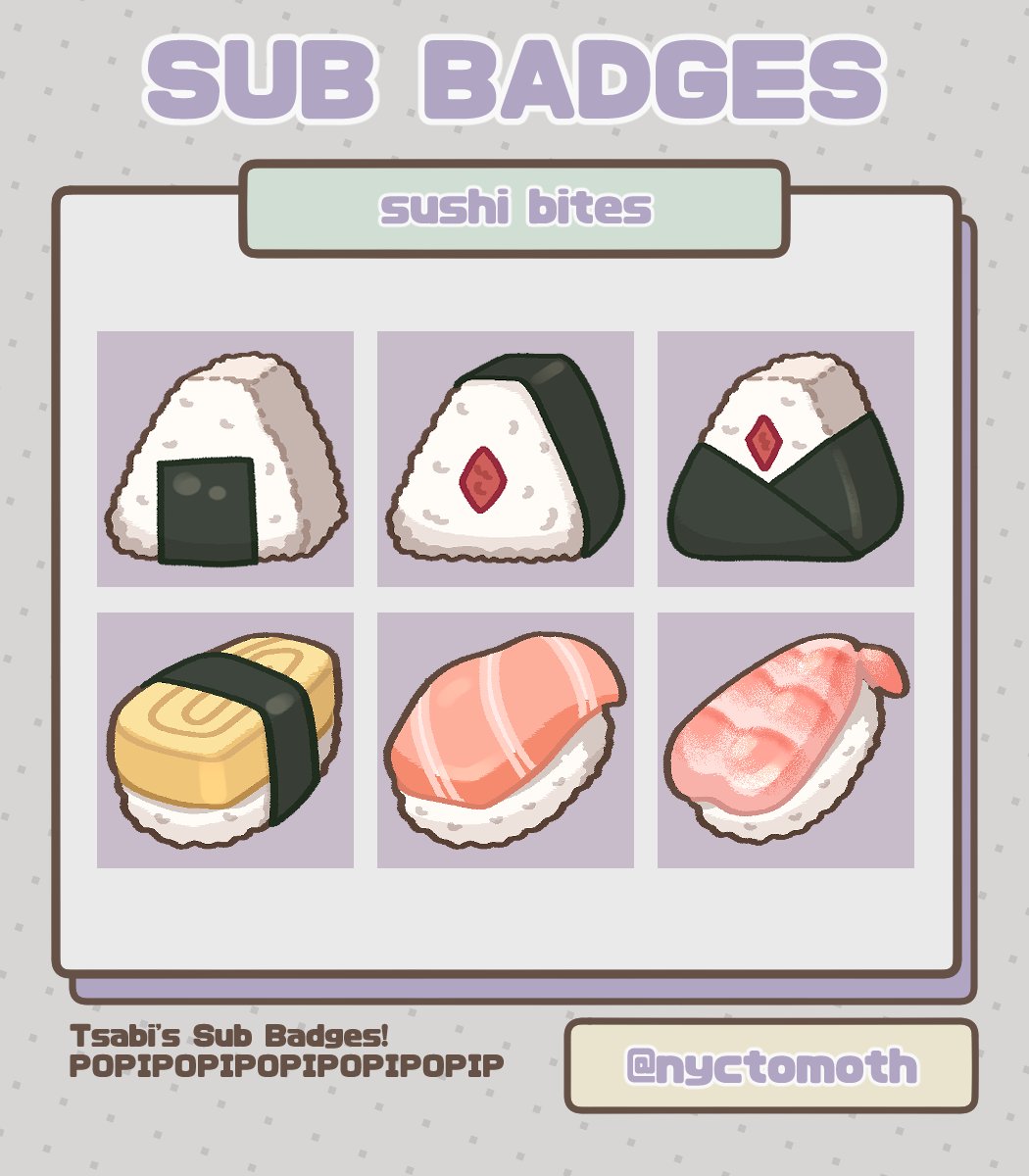 tsabico's tweet photo. Sub badges!!!! HEHE 🥰🩶

Let me know if you'd like to c0mm me for your own badges! <3 https://t.co/EqDZM1YdZk
