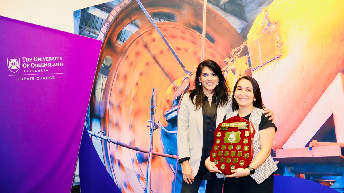 I have been blessed with wonderful PhD students and on Friday it was <a href="/MejiasOlivia/">Olivia Mejías González</a>’s turn to shine! She was the first BRC PhD student to ever win the UQ Ian Morley prize! A huge congratulations to her! <a href="/SMI_UQ/">Sustainable Minerals Institute (SMI), UQ</a> #womeninstem #indium #minewaste