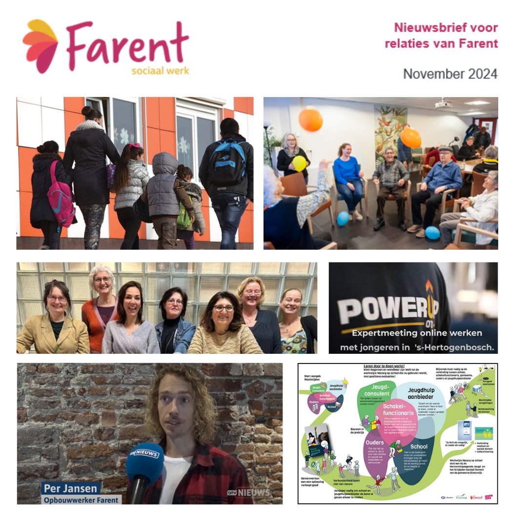 De novembernieuwsbrief van Farent staat vol nieuwe ontwikkelingen. Lees hier: bit.ly/3UZzUPW

<a href="/SociaalWerkNL/">Sociaal Werk Nederland</a>