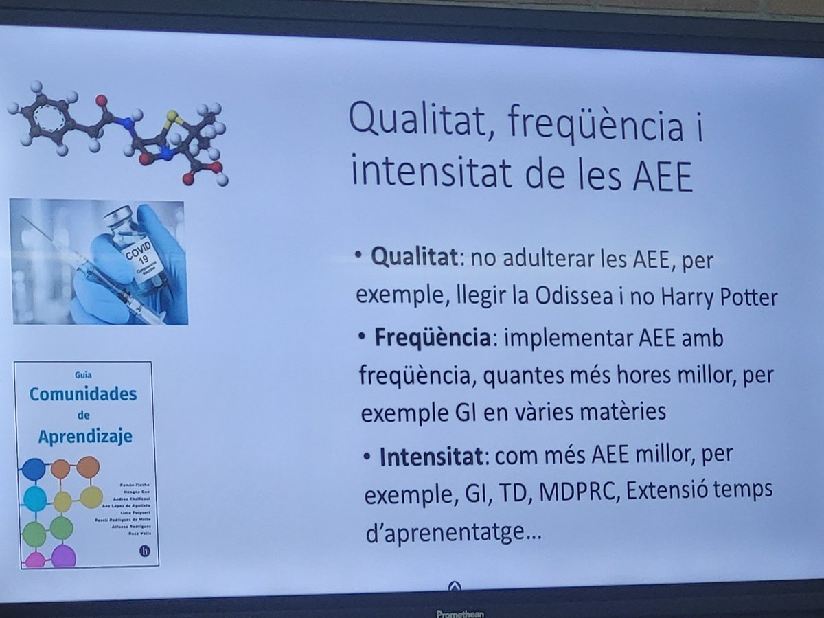 IEMediterrani's tweet photo. Jornada Equips Directius de Comunitats d'Aprenentatge. Avui tenim el luxe de formar-nos amb la Dra. Marta Soler Gallart sobre la qualitat, intensitat i freqüència de les AEE a les nostres aules. https://t.co/snBH48fLv1