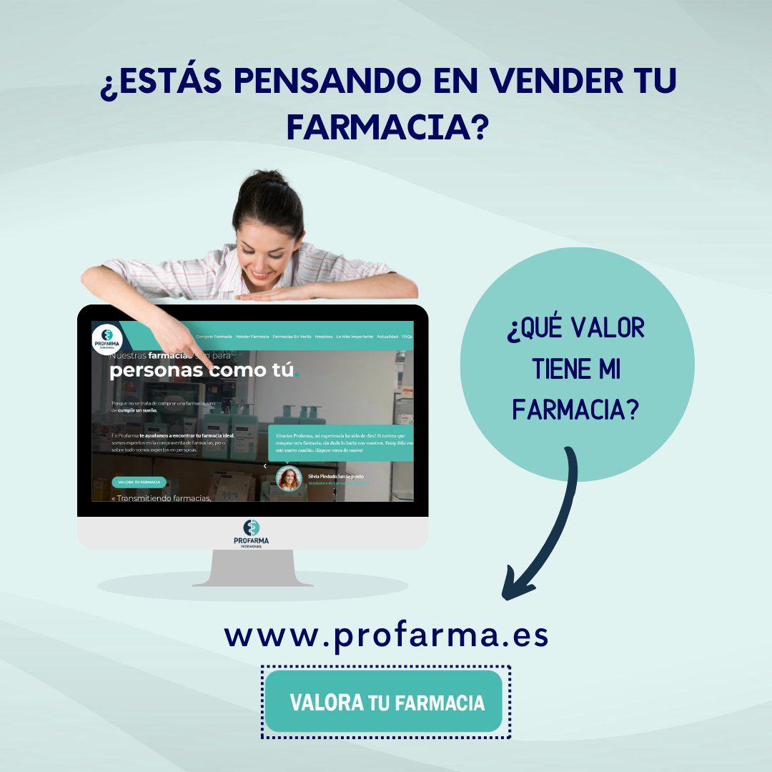 ProfarmaP's tweet image. ¿Estás pensando en vender tu farmacia?  #profarma #transmisiondefarmacias #farmacias #expertosenfarmacia #farmaciasenventa #compradefarmacias #comprayventadefarmacias #comprarfarmacia #financiacionfarmacia