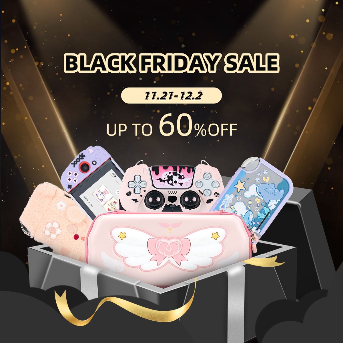 geekshareplus's tweet photo. #BlackFriday
🖤🛒GeekShare's Black Friday Sale Started
💥💥Up to 60% off,From November 21st to December 2nd.
🌎 #LinkInMyBio
Global Shop: https://t.co/2SZHdeXaWs
#nintendo #fashion #games #cutes #cutest #blackfriday #BlackFriday #BlackFriday2024 #bestsale #BestSale https://t.co/rBFsrjkBIe