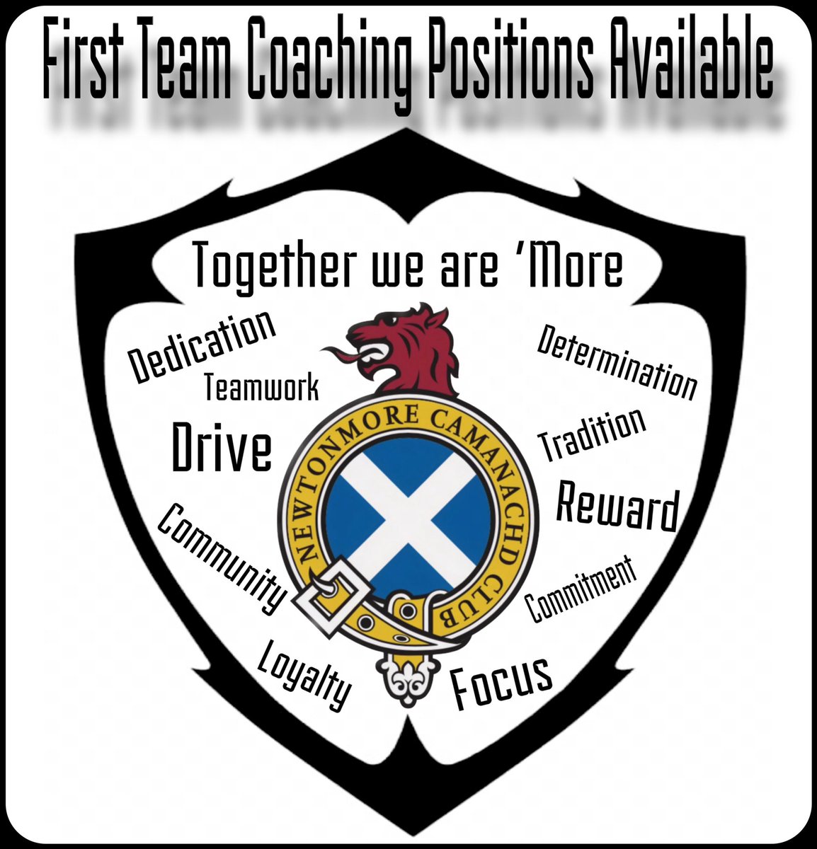 ▫️🔹       First Team Coaches        🔹▫️
Anyone wishing to be considered as part of the First Team coaching setup please make yourself known to Club President Norman MacArthur, a committee member or a senior player before Tuesday 3rd December.  Thank you 💙 <a href="/camanachd/">Shinty</a>  #shinty