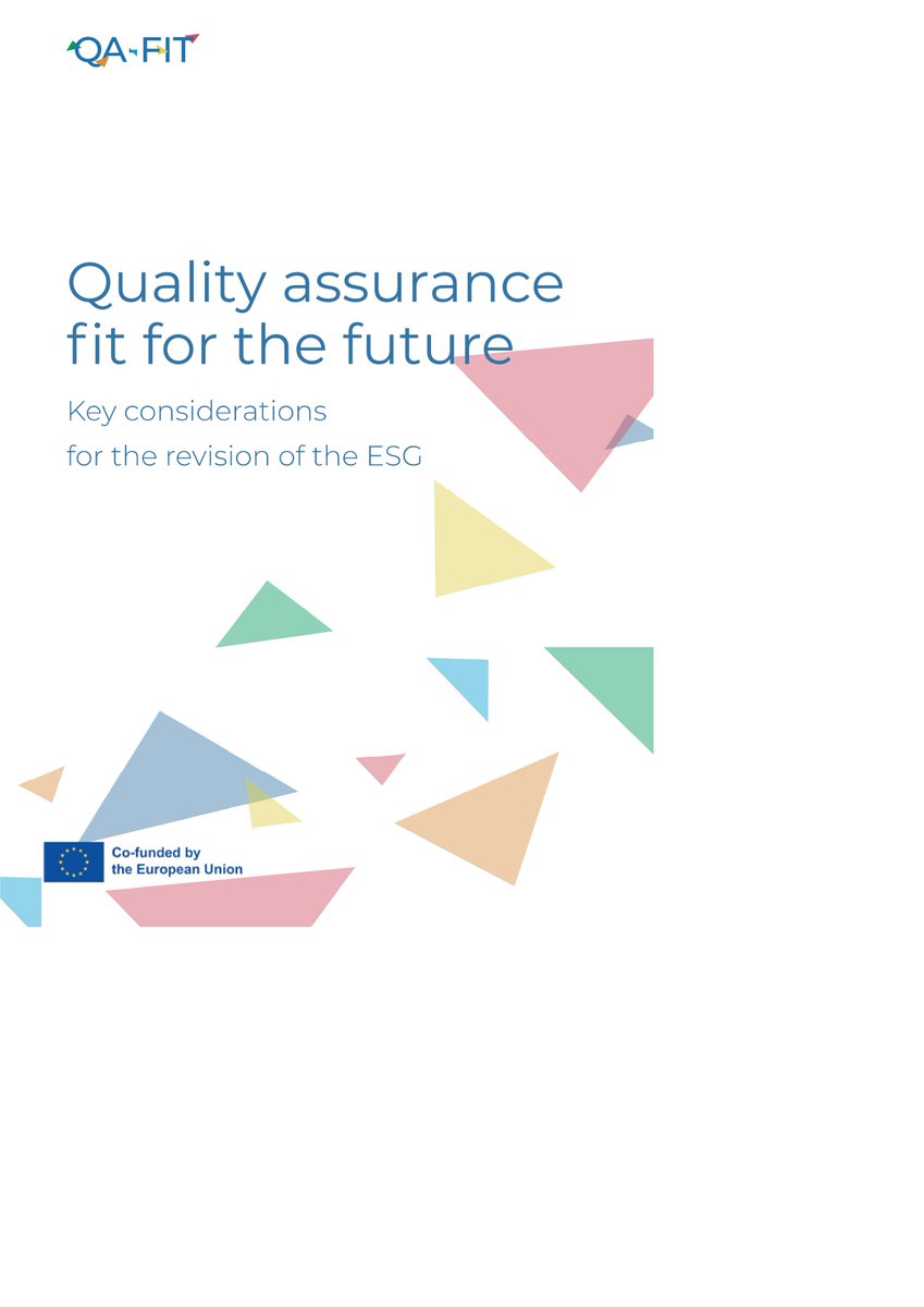 📚 Discover the keys to <a href="/eqar_he/">EQAR</a>'s QA-FIT project!

👩‍🏫 This analysis explores how to adapt to a changing educational landscape, strengthening #quality and international #cooperation.

🔗 Read the full report: enqa.eu/publications/q…