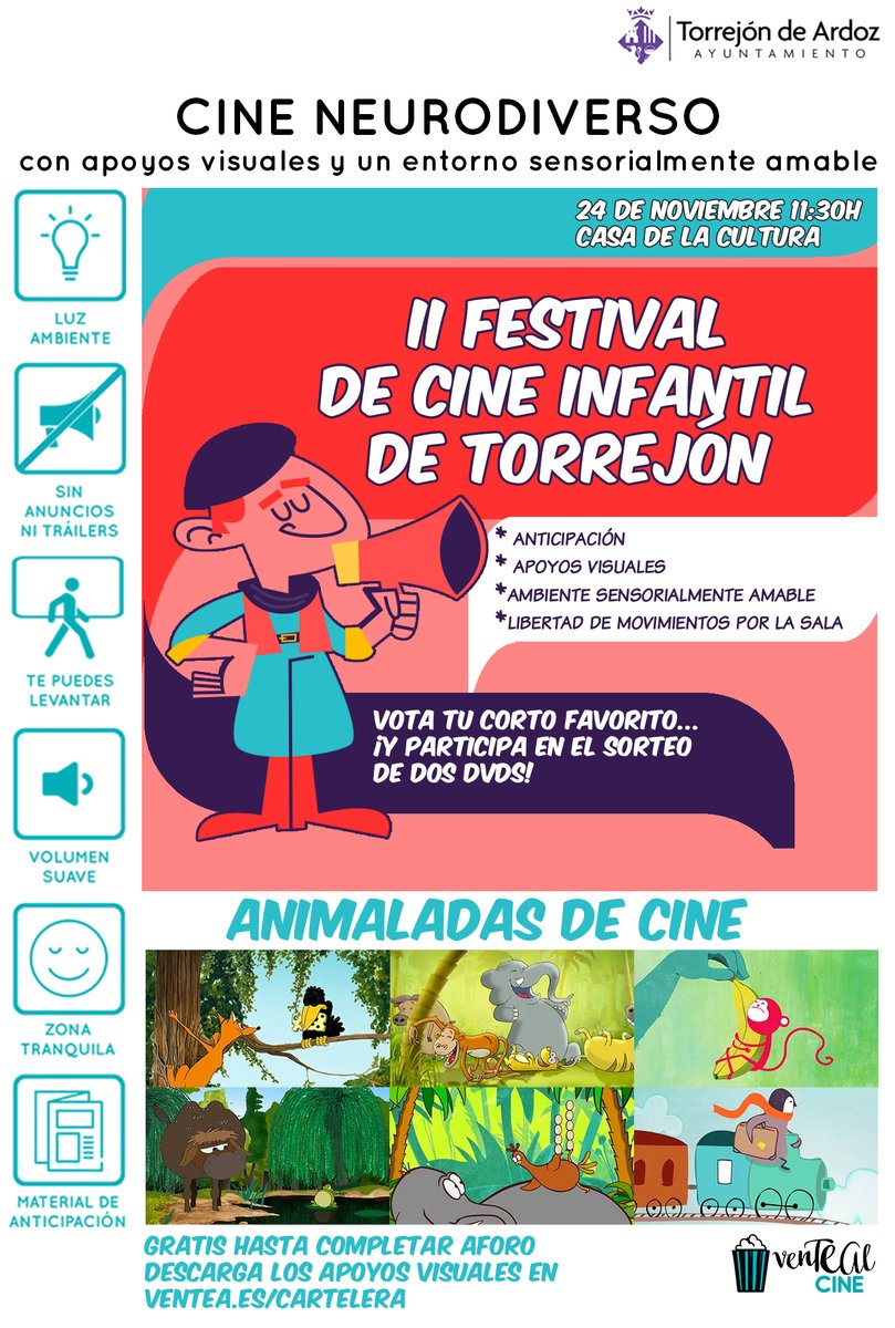 Este fin de semana, #ventealcine en As Pontes, Majadahonda y Torrejón de Ardoz. Info y anticipaciones en ventea.es/cartelera