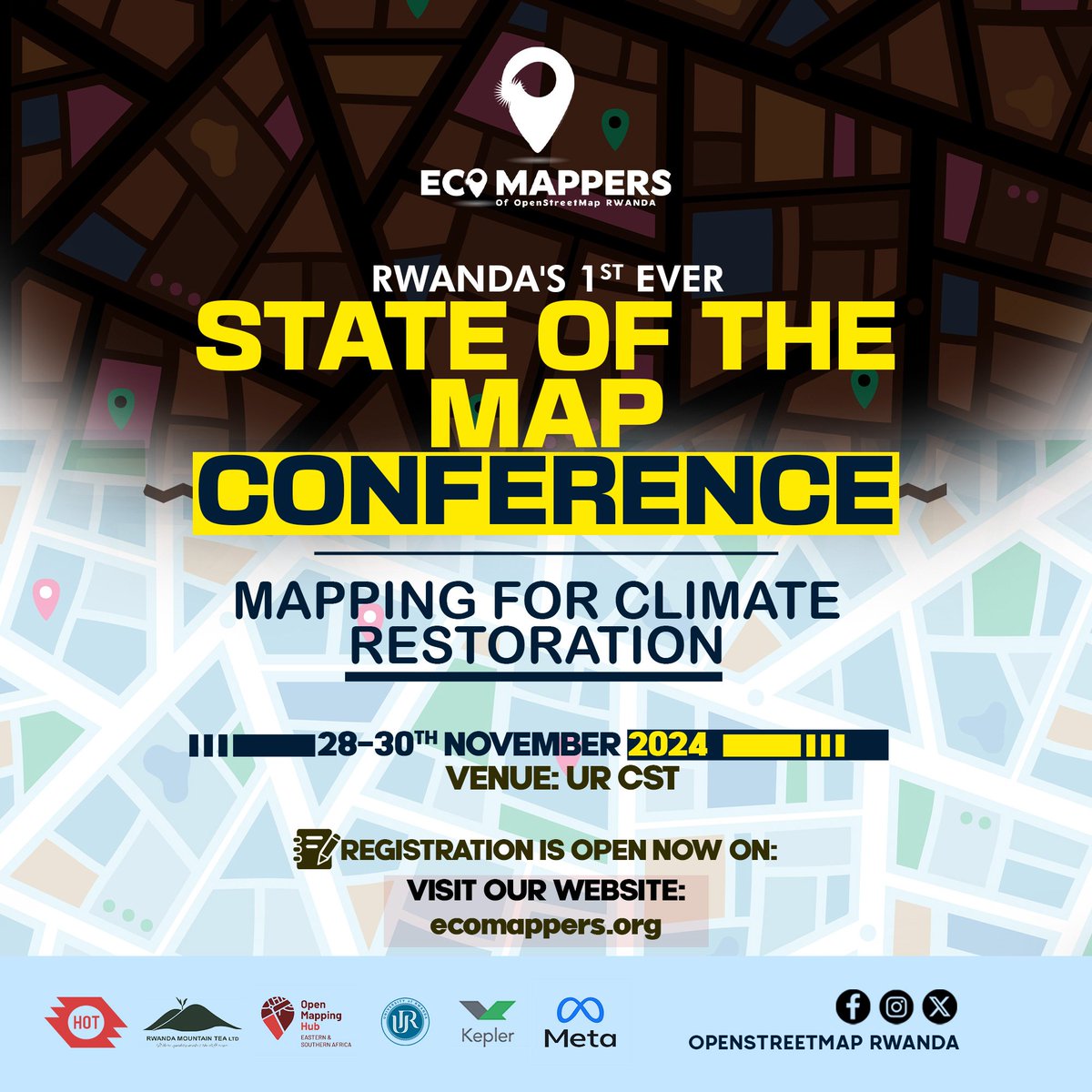 osm_Rwanda's tweet image. Did you know that Sate of the Map conference #SOTM is taking place next week? Did you register? Plan your agenda accordingly. Get ready. #openmapping
#STOM