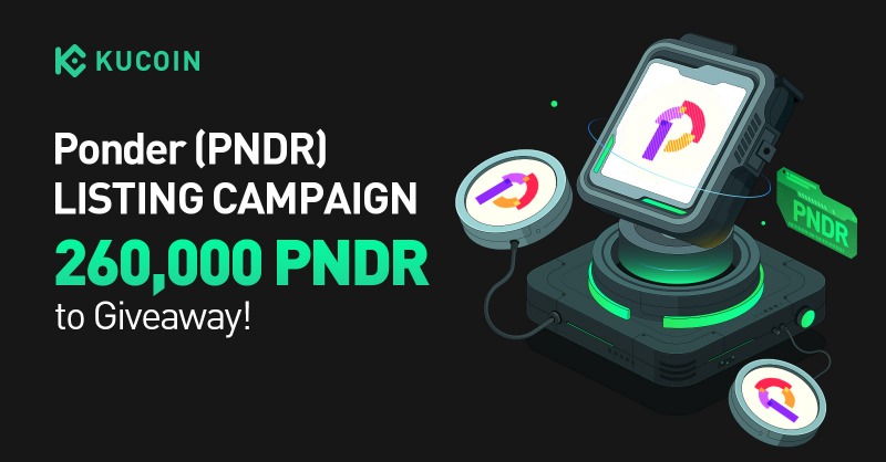 kucoincom's tweet photo. 🤔 Ready to #ponder the possibilities?

🚀 Join the @Ponder_One listing campaign on #KuCoin and share in a 260,000 $PNDR prize pool!

🤖 Think smart, trade smarter! 💡