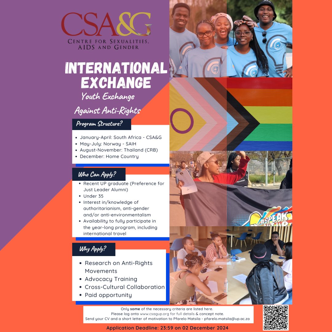 Centre for Sexualities AIDS and Gender (CSA&G) tweet media