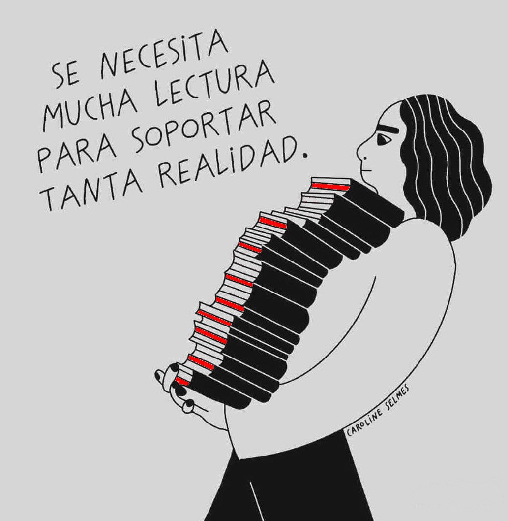 Bibliomaniatico's tweet image. "Se necesita mucha lectura para soportar tanta realidad".