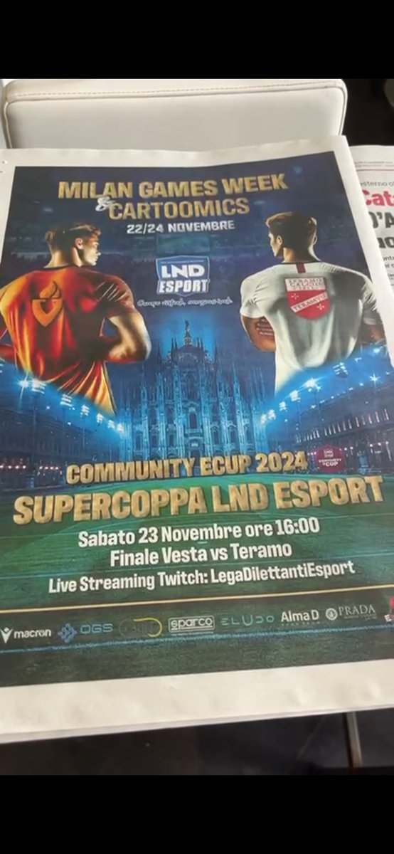 iLGrave (@_ilgrave_) on Twitter photo โค๏ธ Un Buongiorno Migliore non poteva esserci
Senza di voi questo non poteva esserci. Vi aspettiamo :
๐ฃIn live twitch.tv/legadilettantiโฆ
๐ข E Alla MilanoGamesWeek - Padiglione 15 -
<a href="/LNDEsport1/">LND Esport</a> <a href="/90MBER/">๐ 90MBER ๐</a>
<a href="/vesta_calcio/">VESTA Calcio</a> <a href="/TeramoeSports/">Cittร Di Teramo 1913 ESports</a> โค๏ธ Un Buongiorno Migliore non poteva esserci
Senza di voi questo non poteva esserci. Vi aspettiamo :
๐ฃIn live twitch.tv/legadilettantiโฆ
๐ข E Alla MilanoGamesWeek - Padiglione 15 -
<a href="/LNDEsport1/">LND Esport</a> <a href="/90MBER/">๐ 90MBER ๐</a>
<a href="/vesta_calcio/">VESTA Calcio</a> <a href="/TeramoeSports/">Cittร Di Teramo 1913 ESports</a>