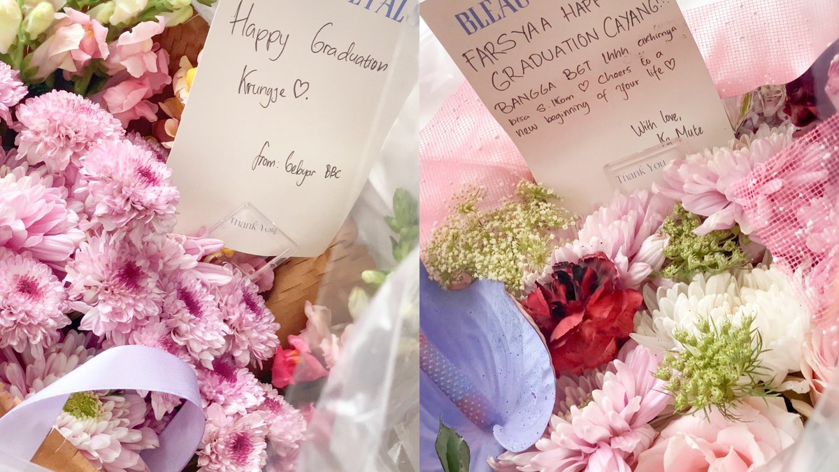 crvngjaee's tweet photo. Officially signed out! 🎓🌟

— beautiful flowers from @jenooingg @jjaepurin @augustmarkie @markradiofm @chevaltomyblanc @caracalrem @beamishjae @friedchiccentae @eternjie 🥹💗💐✨ https://t.co/rtqwo1ePm5