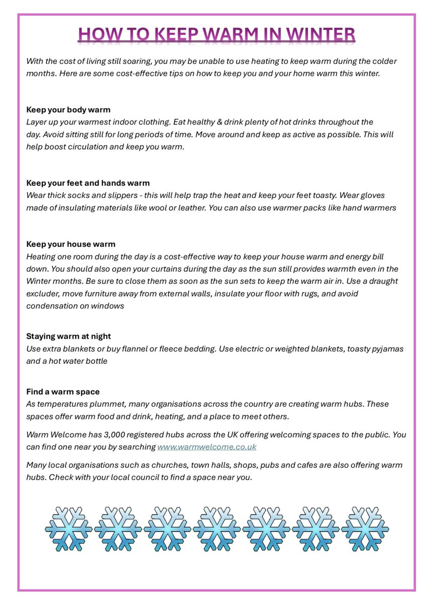 Keeping warm this Winter during the rising cost of living