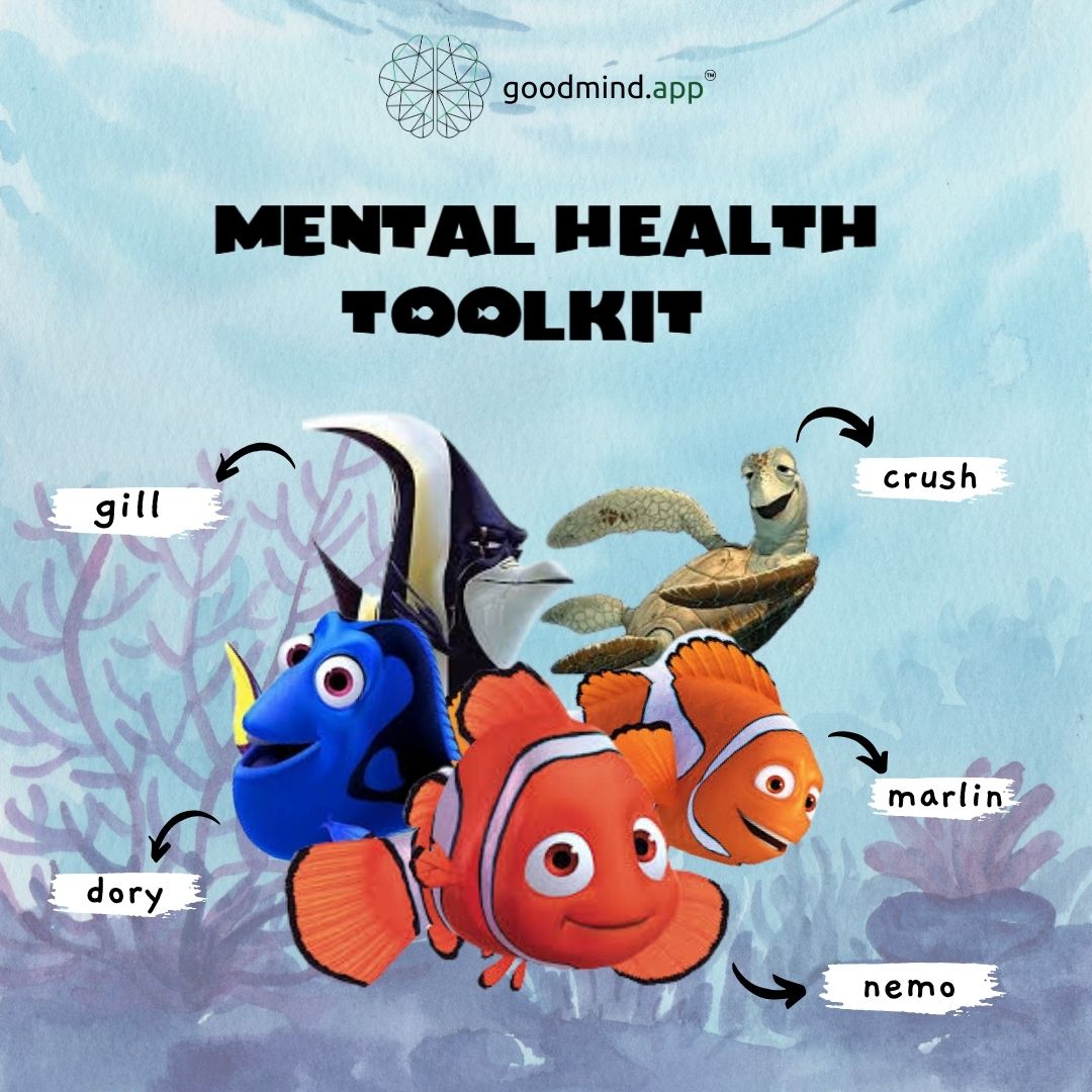 goodmind_app's tweet image. Feeling lost? Just keep swimming! Our Finding Nemo Mental Health Toolkit is here to guide you toward courage, connection, and self-belief.

#goodmind #selfbelief #mentalhealthmatters #mentalwellbeing