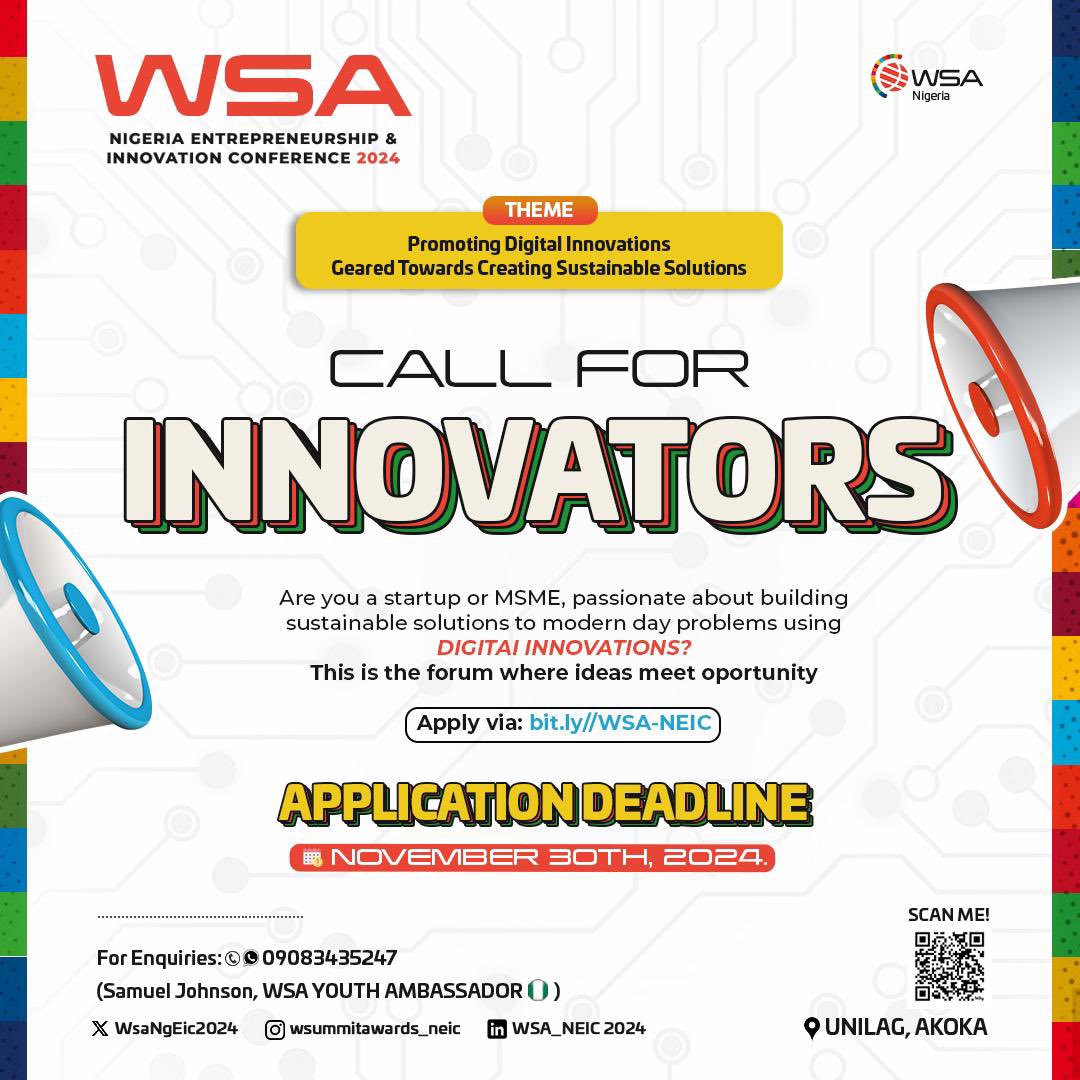 WSA NG Entrepreneurship and Innovation Conference tweet media