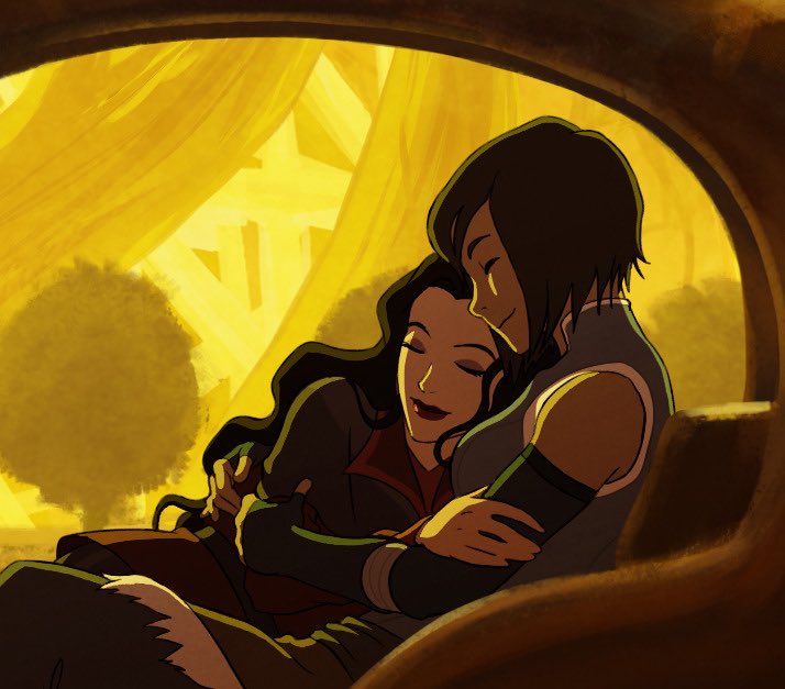 sapphicctwt's tweet photo. It’s been almost a full DECADE and I still can’t believe Korrasami is real 😭😭 https://t.co/hWJLt2apN6