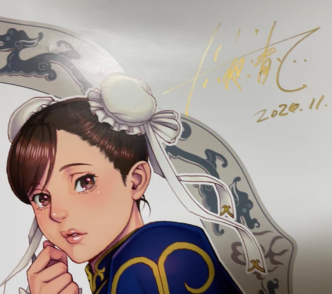 【BOOTH販売】イベント会場で展示していたサークルポスターに相方(十六夜清心)の直筆サインを入れて販売することになりました。この機会に是非、宜しくお願いいたします。今回は今年開催された「COMIC1☆25」で展示した「#春麗&#不知火舞」になります。 