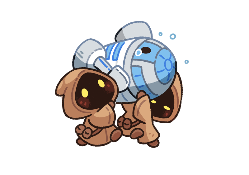 「watching star wars for the first time an」|Stefのイラスト