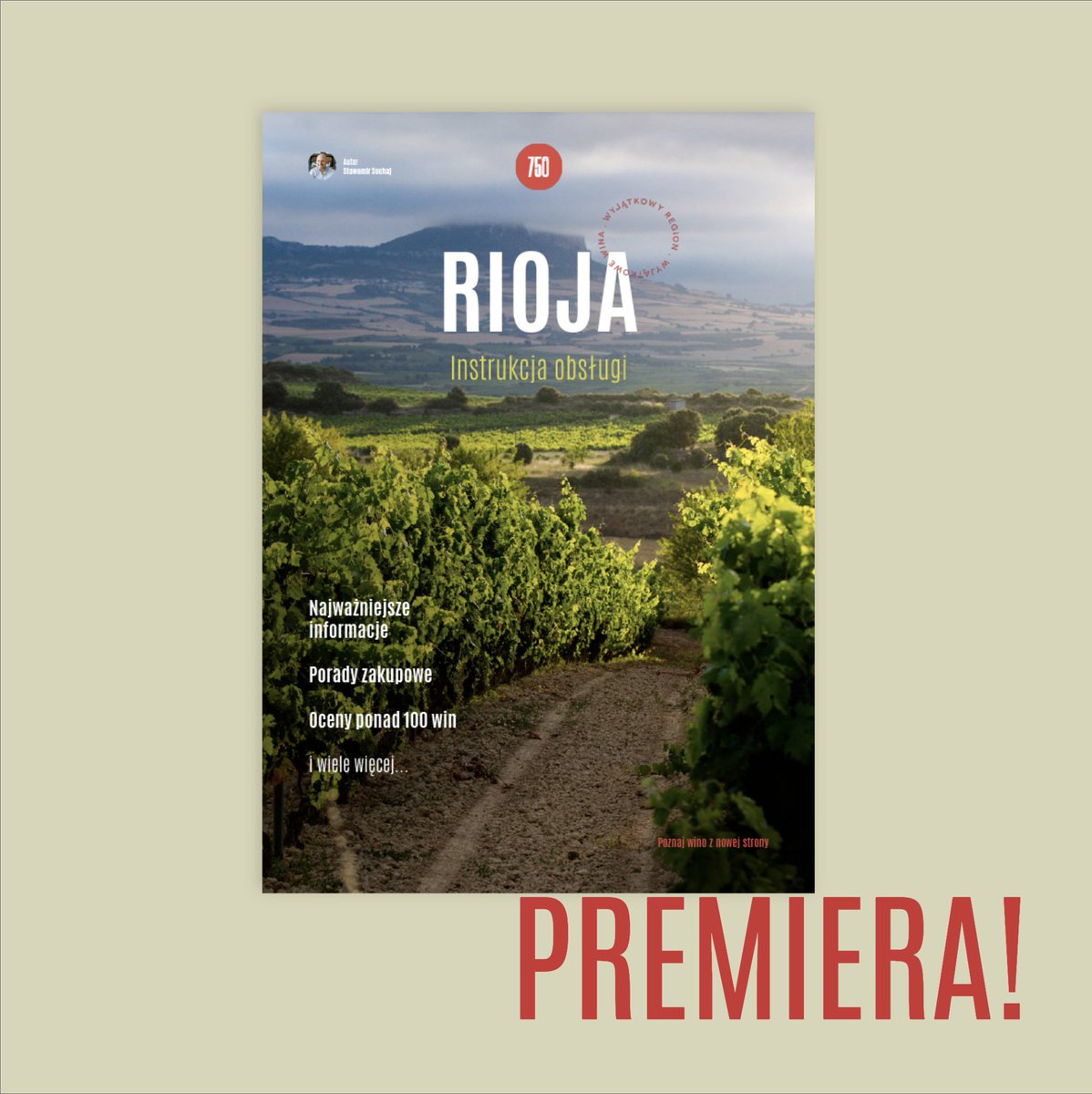Mój premierowy przewodnik cyfrowy po winach już w sprzedaży! To 1. tak duża polska publikacja dotycząca Riojy! Na 50 stronach znajdziecie m.in. mapki, grafiki, wywiady z ekspertami, felieton, trendy i oceny ponad 100 win. kup tutaj: kanal750.pl/sklep/