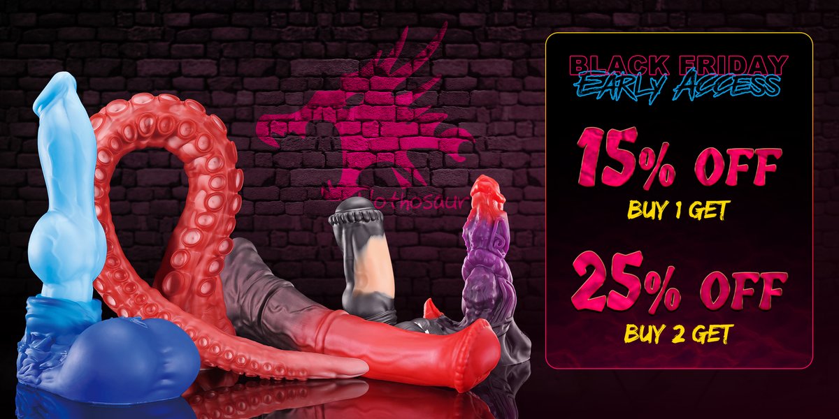 #Nothosaur 🔥Black Friday Early Access is live!

Step into the fantasy and make your wishlist a reality. Don’t walk—run! 🐾

⏰Nov 21st - Nov 28th
🍆https://t.co/orTenqhhiP https://t.co/7AUiUJ1ZJu