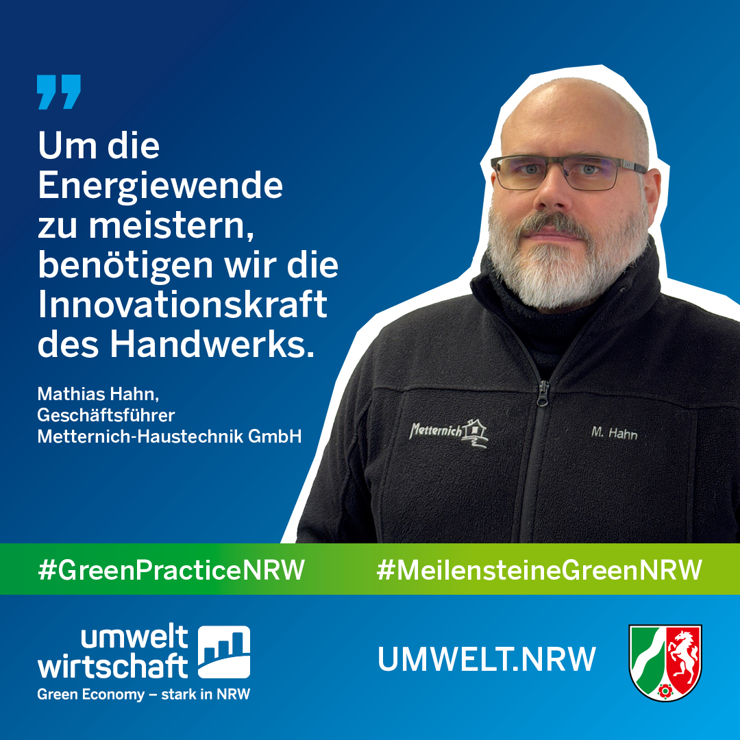 #GreenPracticeNRW: Metternich Haustechnik aus dem #RheinSiegKreis installiert seit 25 Jahren erfolgreich #Wärmepumpen und zeigt mit innovativen Eigenentwicklungen, wie wichtig das #Handwerk für die #Energiewende ist🔧🚀🌱
ℹ️👉umweltwirtschaft.nrw.de/green-practice…
#MeilensteineGreenNRW