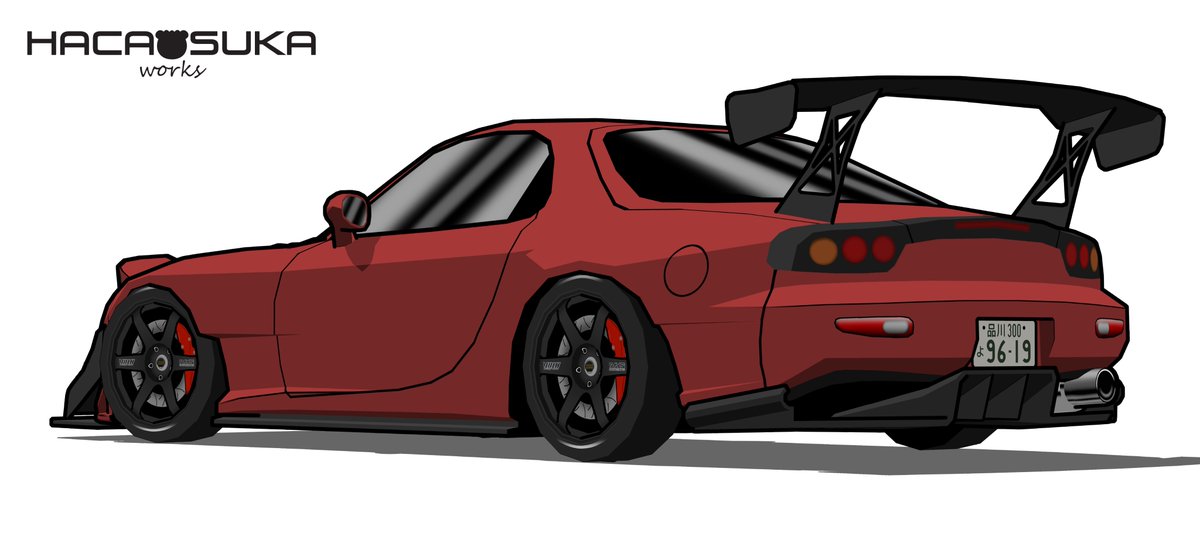 Heyoo! Here's the final renders for this RX7! 😁😁