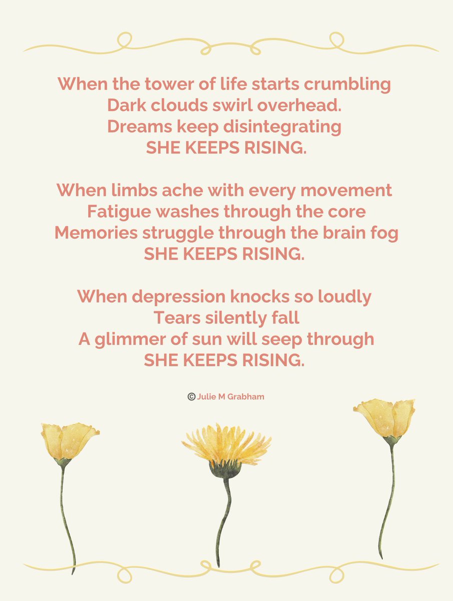 When the going gets tough, we keep rising with the support of those who care.  Monday was tough for me, but my friends reached out and helped me through my silent tears #forevergrateful #friends #shekeepsrising #speakingaloud #poetry
