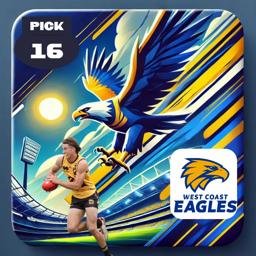 Congratulations to WA's Bo Allan who has been selected by West Coast Eagles with Pick No.16