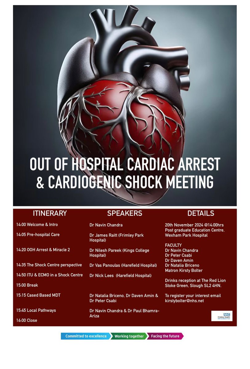 Navin Chandra 🫀 (@nav4879) on Twitter photo Exciting afternoon of education ahead with a joint Cardiology, ED and ITU meeting <a href="/FrimleyHealth/">Frimley Health NHS Foundation Trust 💙</a> - looking to learn, build relationships and strengthen our pathways. Some fantastic speakers lined up! Exciting afternoon of education ahead with a joint Cardiology, ED and ITU meeting <a href="/FrimleyHealth/">Frimley Health NHS Foundation Trust 💙</a> - looking to learn, build relationships and strengthen our pathways. Some fantastic speakers lined up!