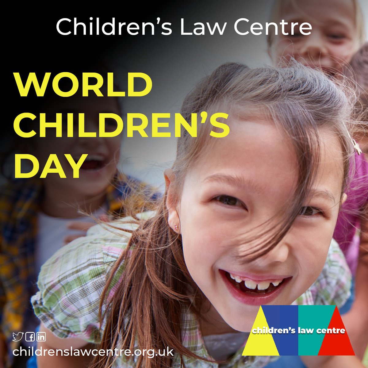 Today is #WorldChildrensDay

Imagine a world where we support all children and young people to reach their full potential.

That's the vision laid out in the UN Convention on the Rights of the Child and it guides our work every day - childrenslawcentre.org.uk/uncrc/