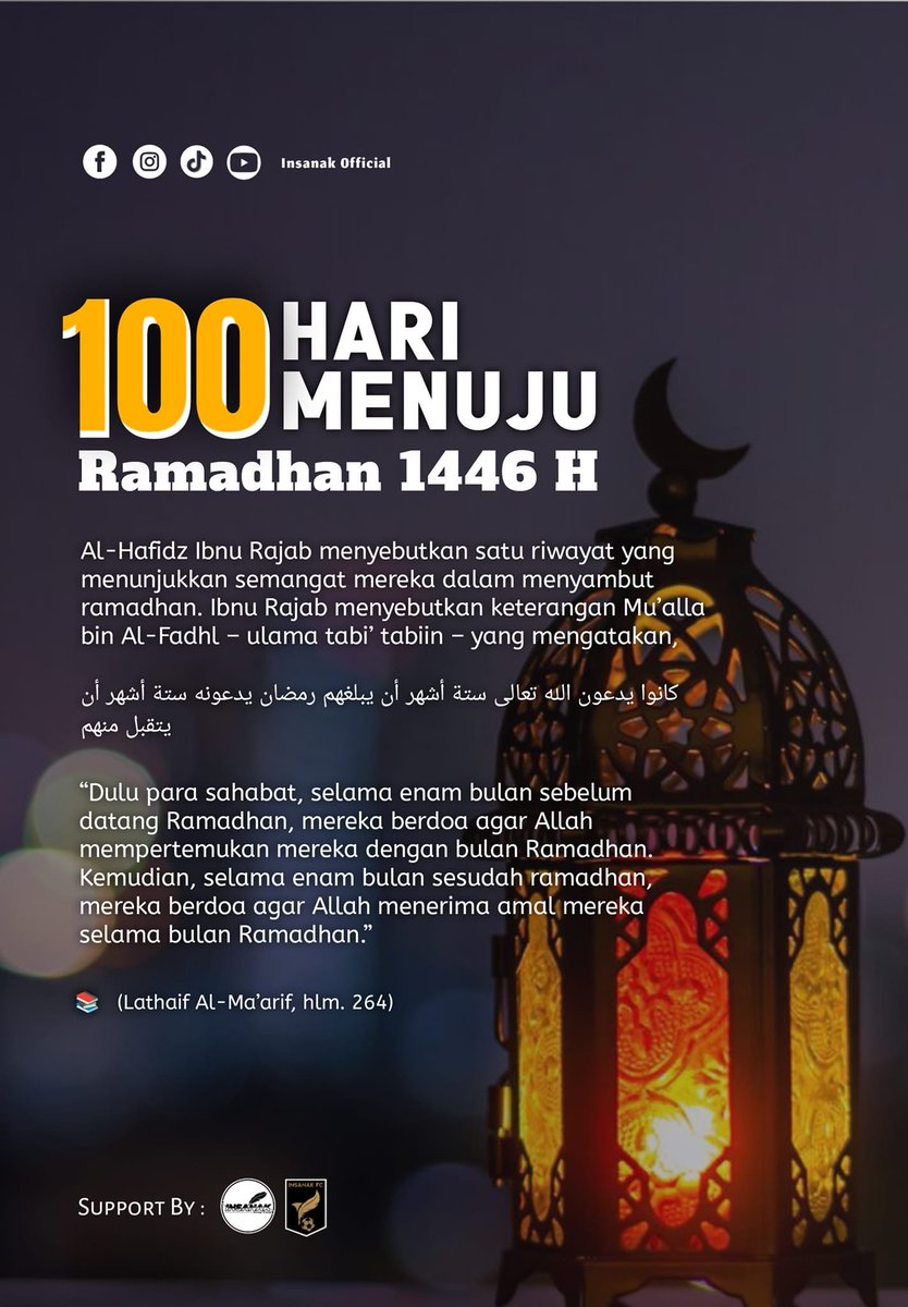 Just_Ab1's tweet photo. ❣️100 HARI MENUJU #RAMADHAN❣️
Reminder.
Terutama buat yg posting.
Insya Allaah, dalam waktu 100 hari lagi kita masuki bulan #Ramadhan.
Semoga...
Saya dan anda dikurniakan rejeki Allaah ta'ala untuk bertemu dengan #Ramadhan tahun ini.
Aamiin Ya Robbal 'alamiin.
#doasore https://t.co/x7i4vFuT2T