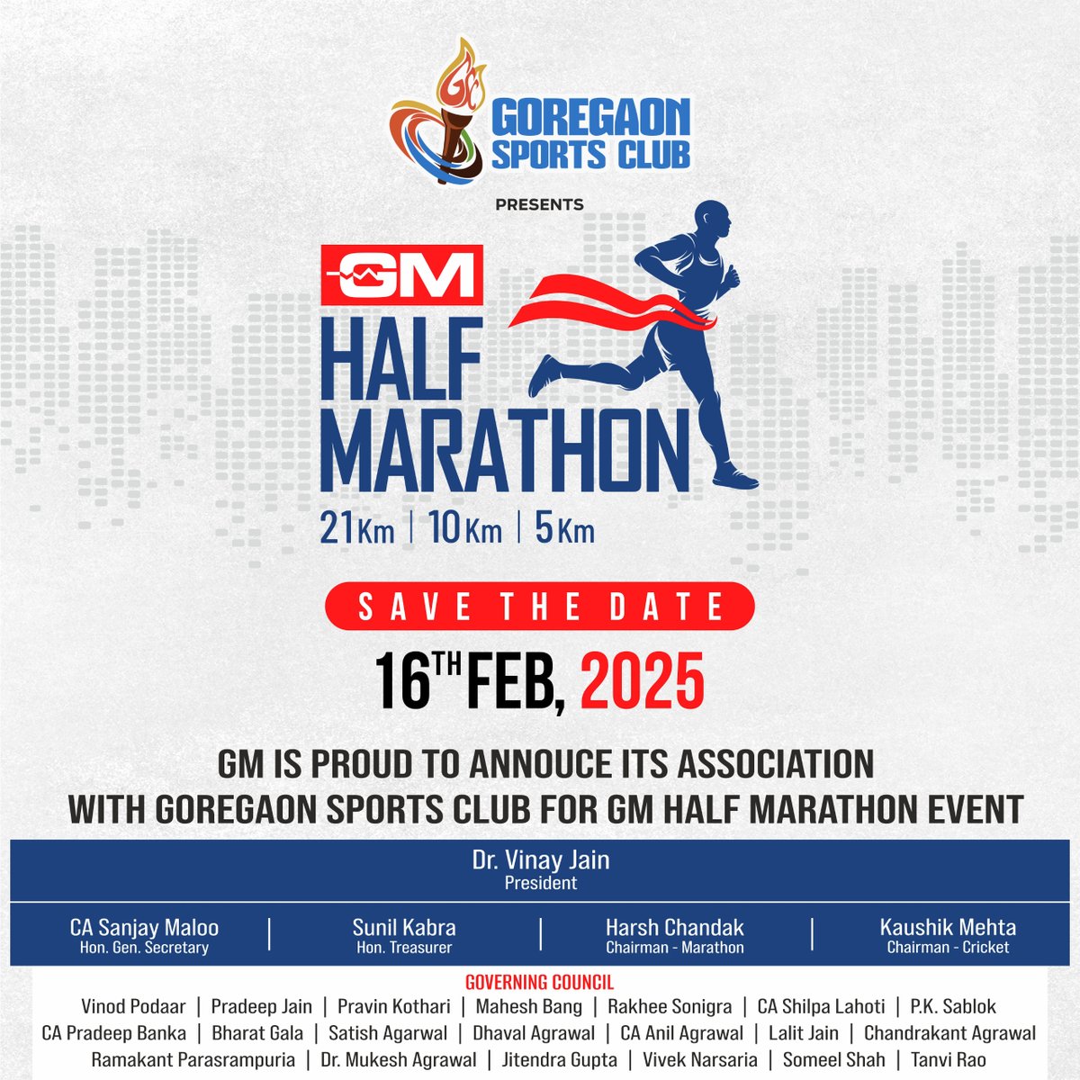 Ready to crush your running goals? 🏃‍♀️ 
The GSC GM Half Marathon is coming your way on Feb 16, 2025! 🗓️  Mark your calendars – join our amazing community and push your limits together. Start training now and get ready for the challenge!💪 
.
.
.
#GSCGMHalfMarathon #RunWithUs