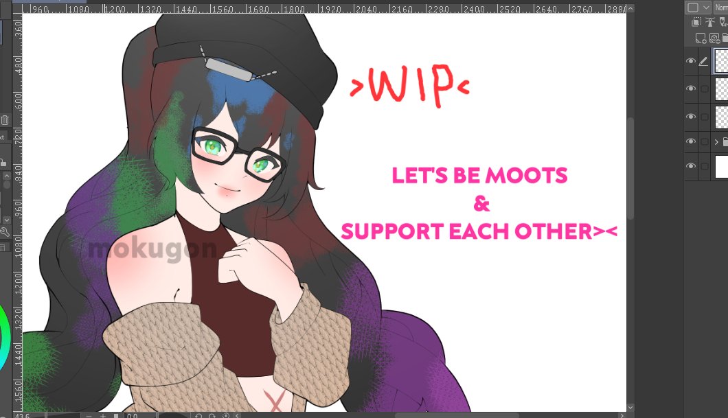 mokugon_'s tweet photo. Let’s go Wednesday #artists / #illustrator, I like to see your amazing #art, share your
              🎨
        🎨      🎨
🎨 #artshare 🎨
        🎨      🎨
               🎨
I need frienddss heree, hopee anyone want to be #artmoots 💕><
#fanart #WIP #animecustom #PFP #mokugon https://t.co/kwqngHYbXa