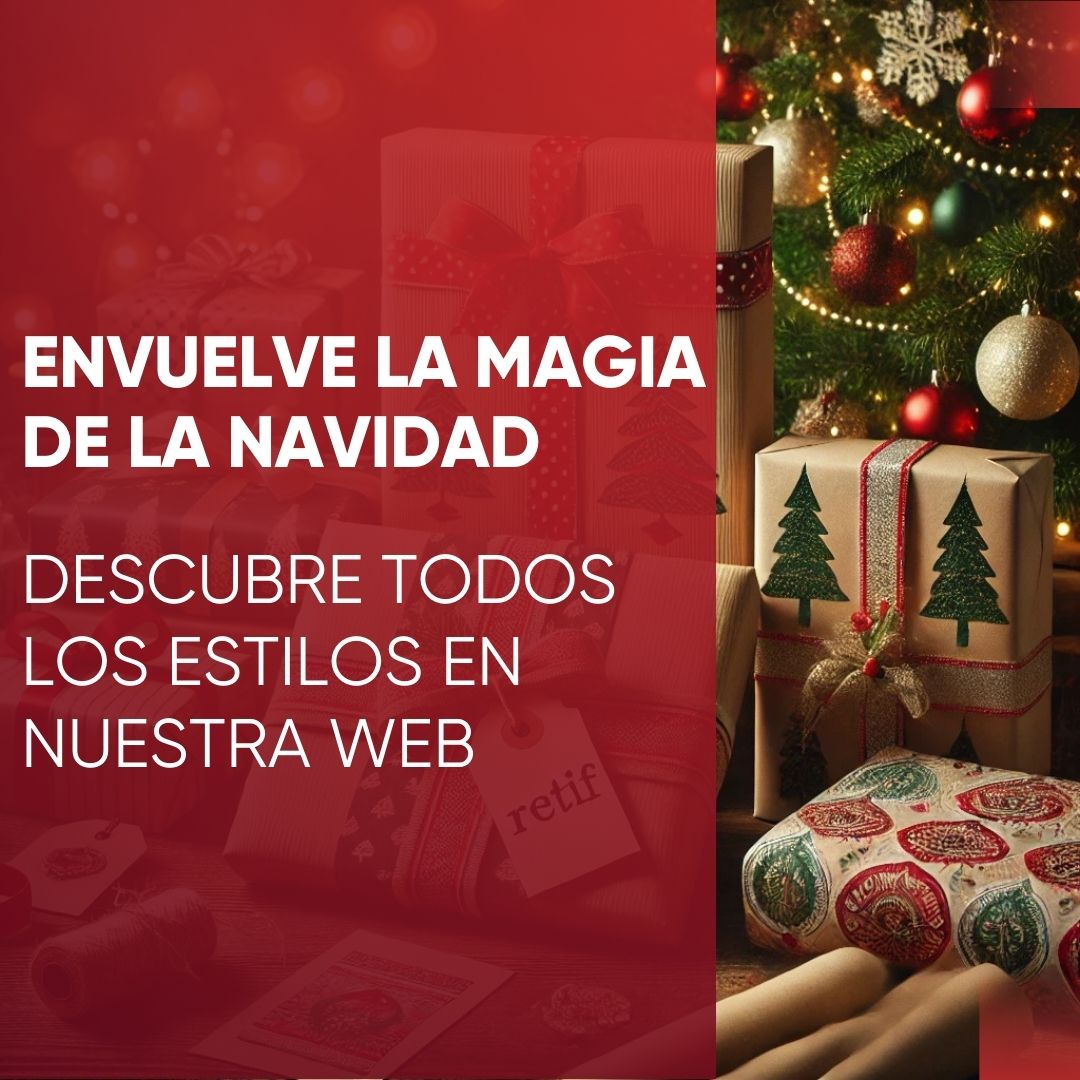🎄✨ La magia de regalar empieza con un buen envoltorio. En Retif encontrarás todo lo que necesitas para sorprender estas fiestas: papeles de regalo, cintas, etiquetas y mucho más. 🛍️

👉 Descubre nuestra colección navideña y haz que tus regalos brillen como nunca.

#Retif