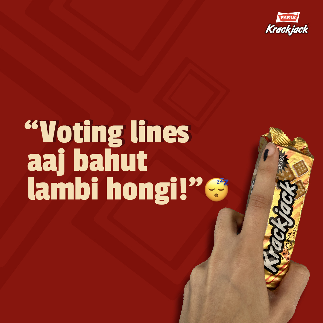 wearekrackjack's tweet photo. Chalo salty bahaane bohat hogaye.
Ab sweet bano aur jao vote karo! 😉

#Parle #Krackjack #SweetBhiSaltyBhi #Voting2024 #MaharashtraElection2024 https://t.co/Jwgxf9D7bV