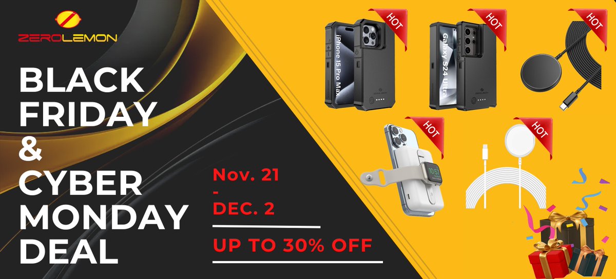 zero_lemon's tweet image. 📷 The Biggest Black Friday Deal Is Coming Soon!
📷 Check out our website and add the good things to your cart before they are out of stock.
📷 The best chance to prepare for Christmas gifts. Do not miss it!
zerolemon.com