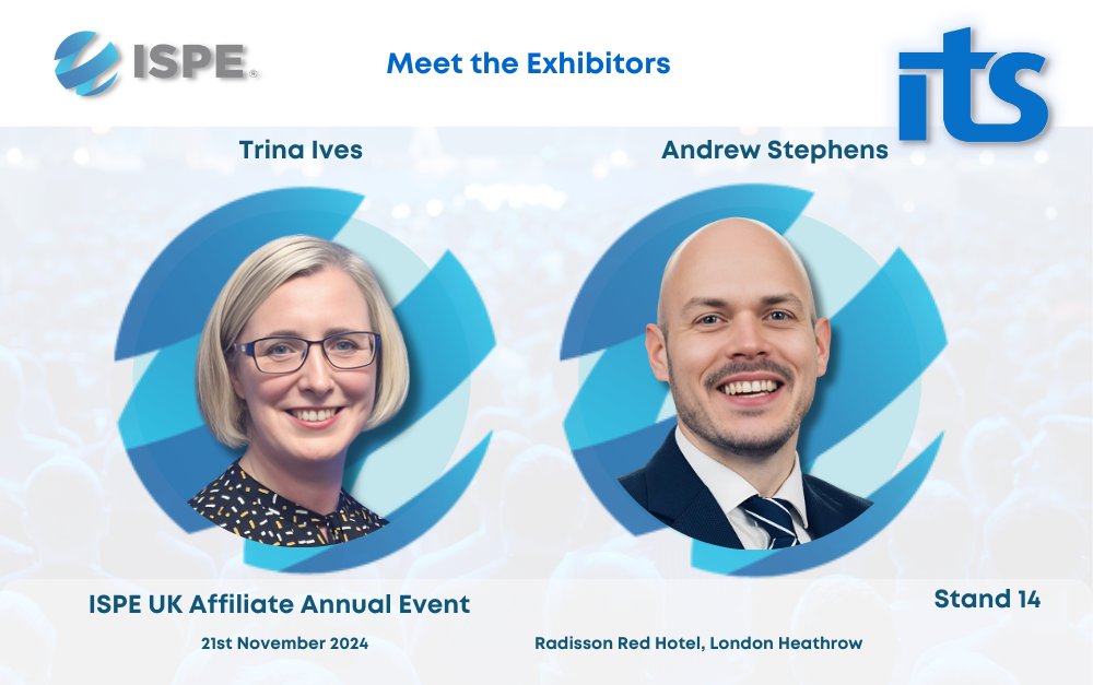 We're thrilled to announce that ITS will be attending the ISPE UK Affiliate Annual Conference and Dinner!

Don't miss this chance to connect with ITS at Stand No. 14 to discover how our solutions are enhancing the pharmaceutical industry. 

#ISPEUK #EngineeringExcellence #itsltd
