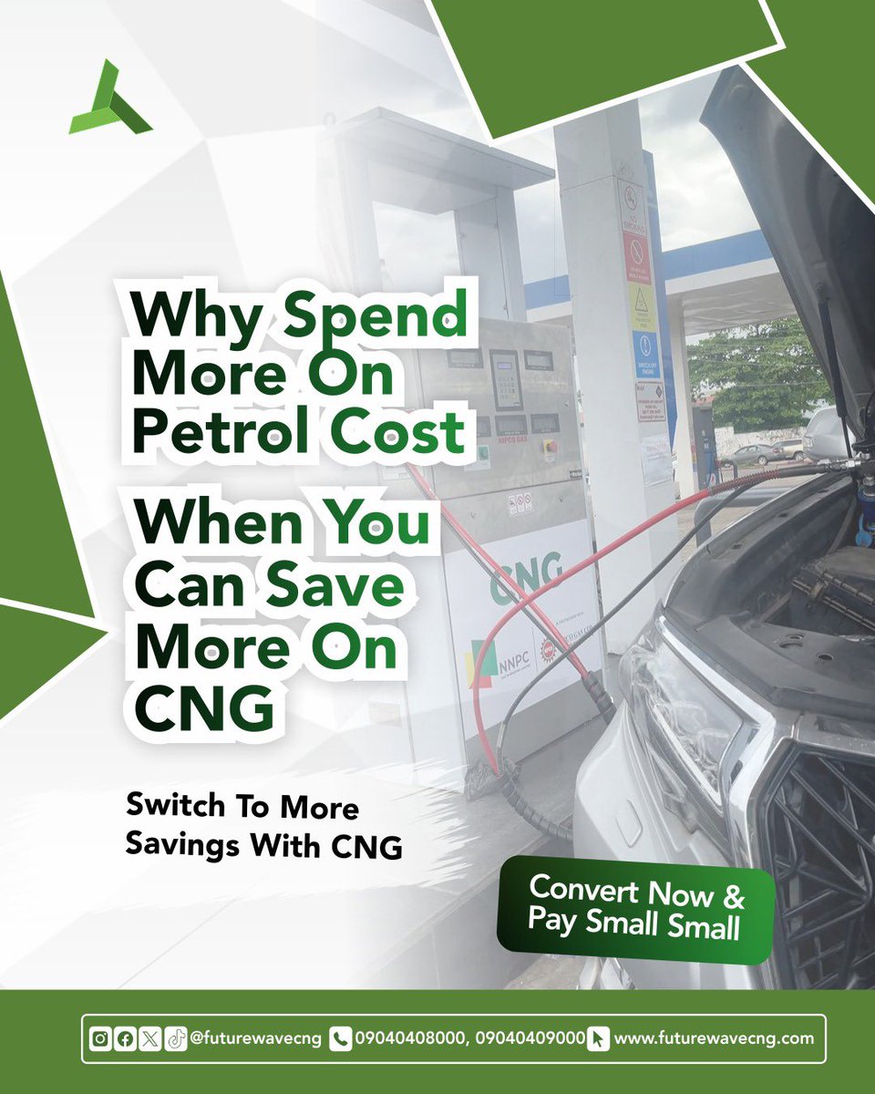 futurewavecng's tweet photo. Make every drop count with CNG! 🌟

Fuel economy starts here. Switch to CNG today!

#FuelEconomy #FuturewaveCNG #SaveMoreDriveMore #SustainableEnergy https://t.co/G4T0nTWskN