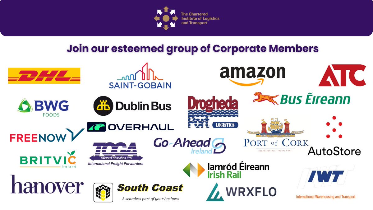 CILT Ireland (@ciltirl) on Twitter photo Become a Corporate Member and recognise the professionals in your organisation by affiliating them to our professional body.
ℹ️ For more information on Corporate memberships send us an email to members@cilt.ie Become a Corporate Member and recognise the professionals in your organisation by affiliating them to our professional body.
ℹ️ For more information on Corporate memberships send us an email to members@cilt.ie