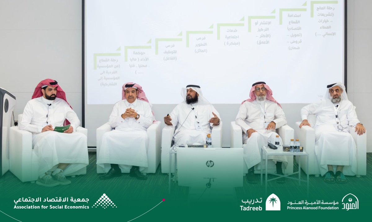 AlanoodOrg's tweet photo. شهدت #مؤسسة_العنود انطلاق فعاليات الجلسة الثالثة
 لـ #ملتقى_الاقتصاد_الاجتماعي_الثالث  حيث ترأس الجلسة سعادة الأستاذ:
أنس هشام شريفي
المدير التنفيذي لاستديو ساحات للشركات الناشئة

التي تُركز على أشكال وتطبيقات القطاع غير الربحي من منظور الاقتصاد الاجتماعي https://t.co/FIYyq5mPOo