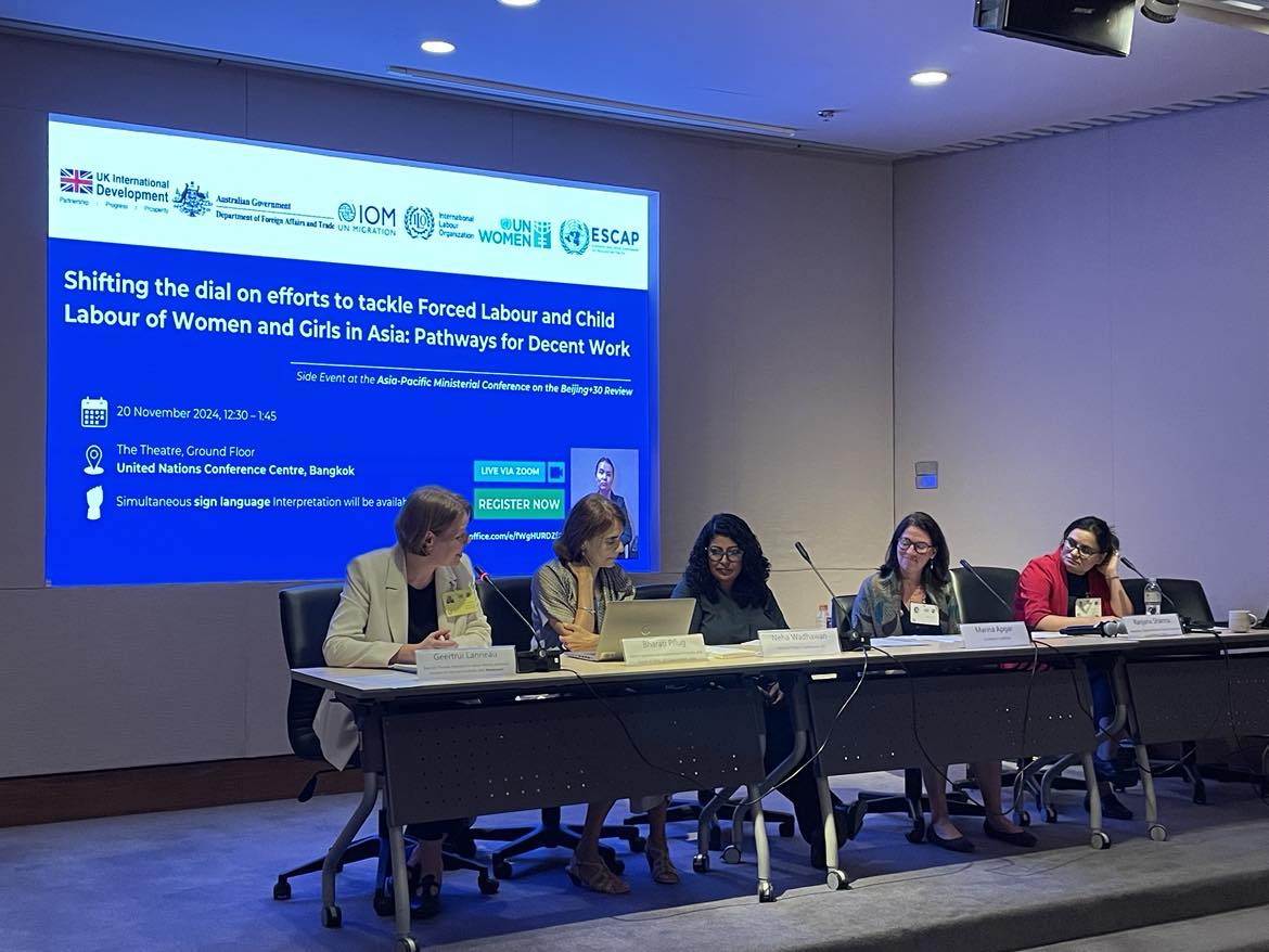 AusAmbPSHT's tweet photo. π¦πΊ was proud to partner with π¬π§ to host a side event at #Beijing30 Ministerial Conference in πΉπ on tackling forced and child labour of women and girls in Asia. Together we share an unwavering resolve to end all forms of exploitation of women and girls. #ASEAN_ACT https://t.co/zwkx6GUBPp