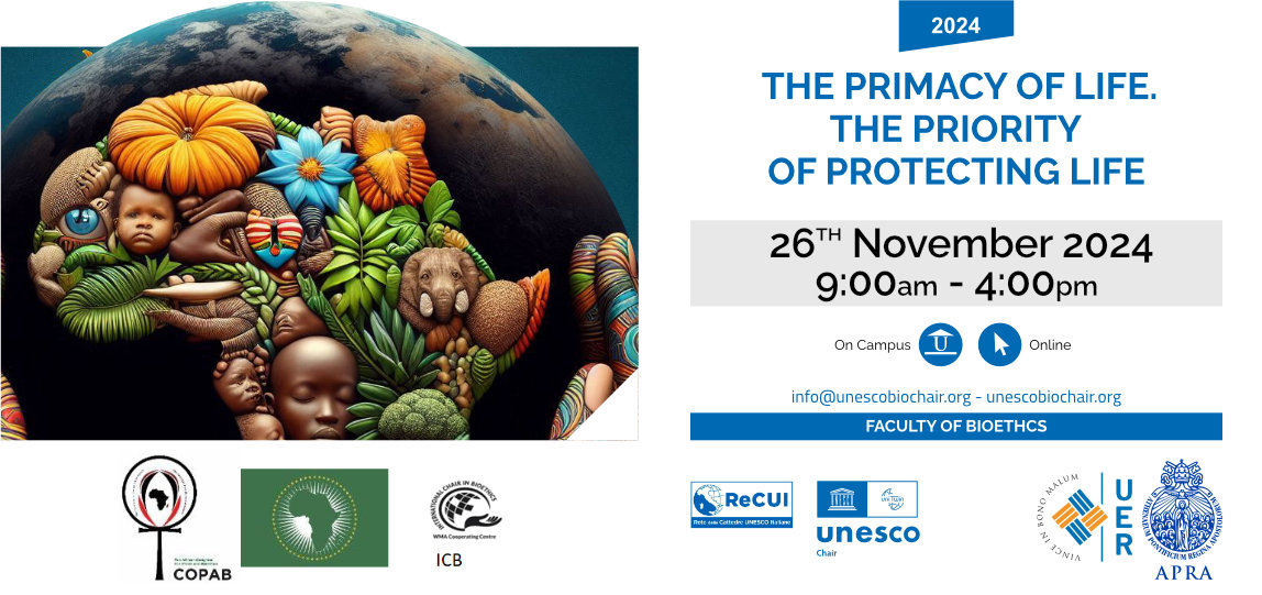 Save the date: il 26 Novembre la Cattedra UNESCO in Bioetica e Diritti Umani è lieta di invitarti alla Cerimonia Inaugurale del Forum di Roma per la Pace, parte della Conferenza dei Partner del Programma della Task Force Globale a Sostegno dell’Iniziativa Africana per la Pace.