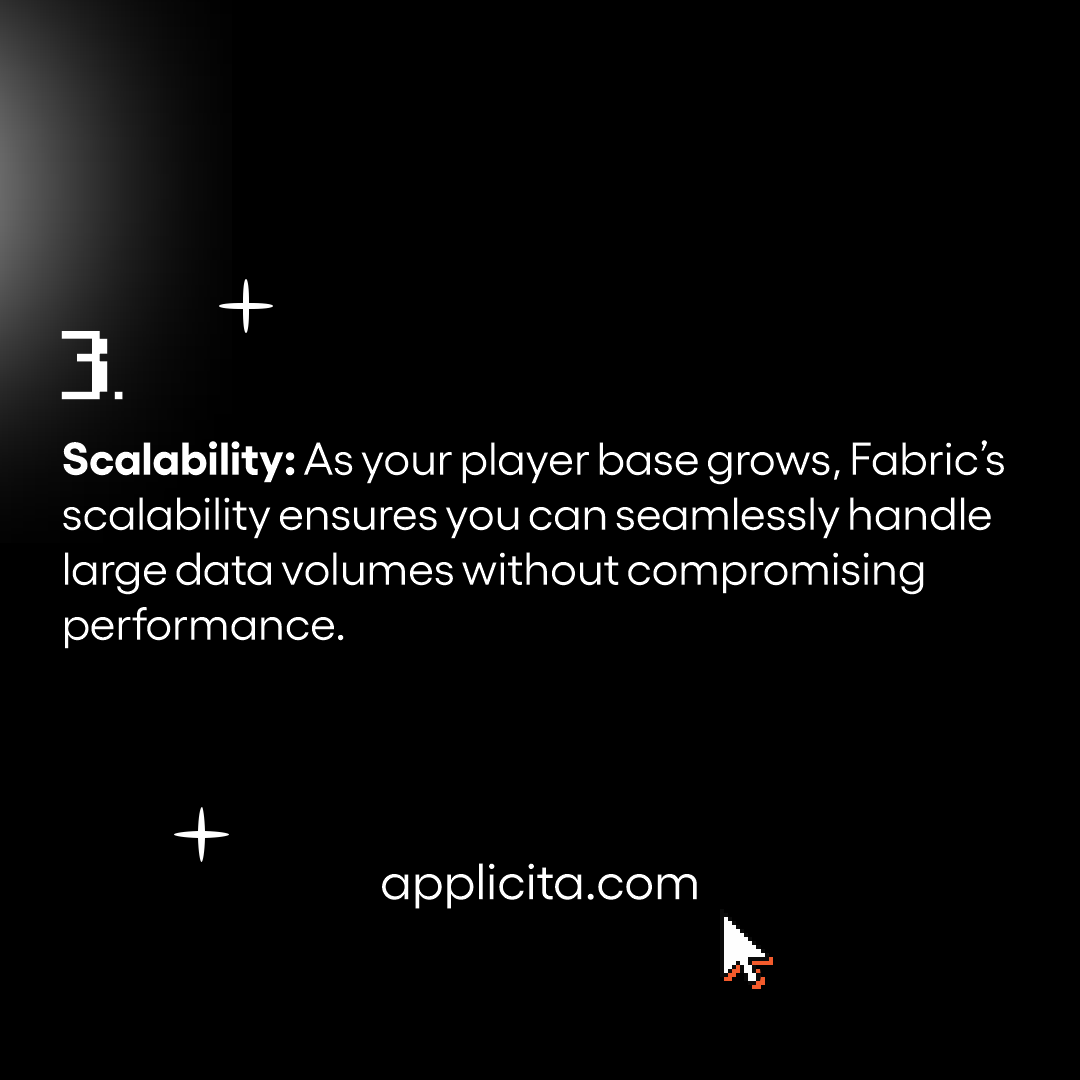 applicita's tweet photo. Unlock the power of real-time data with #MicrosoftFabric. Enable your game studio to stay agile, respond to player behaviour and drive smarter decisions faster. Explore how Microsoft Fabric can elevate your data strategy today. Learn what’s possible - https://t.co/dqiEk4alwB https://t.co/YlDuTJiRLd