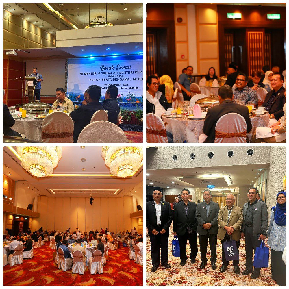 Pada 19 November 2024,  YB Dato Sri Alexander Nanta Linggi,Menteri Kerja Raya bersama  YB Datuk Seri Ahmad Maslan, Timbalan Menteri Kerja Raya telah mengadakan sesi "Borak Santai" bersama editor dan pengamal media di Hotel Seri Pacific. Program ini bertujuan untuk mengeratkan