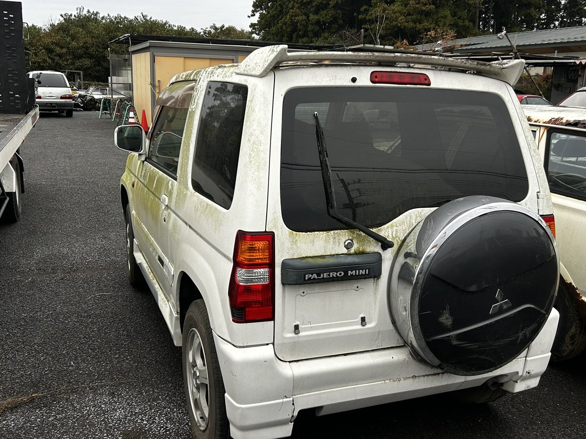 部品取り外し会 12/1まで！
#パジェロミニ #Duke 
の解体前部品取り外し会を実施します！
ご来店の上、ご自身での取り外し。
価格1パーツ¥500〜
ご希望の方は、事前にDMにてお申し込みください！