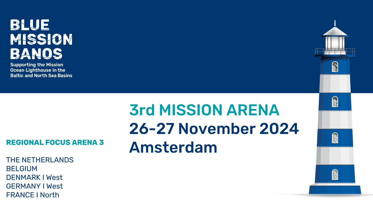 BlueMissionBANOS 🇪🇺 (@missionbanos) on Twitter photo Want to join our #MissionArena3 next week, but can't be in Amsterdam?
Join us for the our opening session online at 9:15am on 26 November! With keynote addresses from Kestutis Sadauskas (<a href="/EU_MARE/">EU Maritime & Fish</a>) and Piet Opstaele (<a href="/BlauweCluster/">Blauwe Cluster (Blue Cluster)</a>) & a panel discussion.
youtube.com/live/d5H5sh3-x… Want to join our #MissionArena3 next week, but can't be in Amsterdam?
Join us for the our opening session online at 9:15am on 26 November! With keynote addresses from Kestutis Sadauskas (<a href="/EU_MARE/">EU Maritime & Fish</a>) and Piet Opstaele (<a href="/BlauweCluster/">Blauwe Cluster (Blue Cluster)</a>) & a panel discussion.
youtube.com/live/d5H5sh3-x…