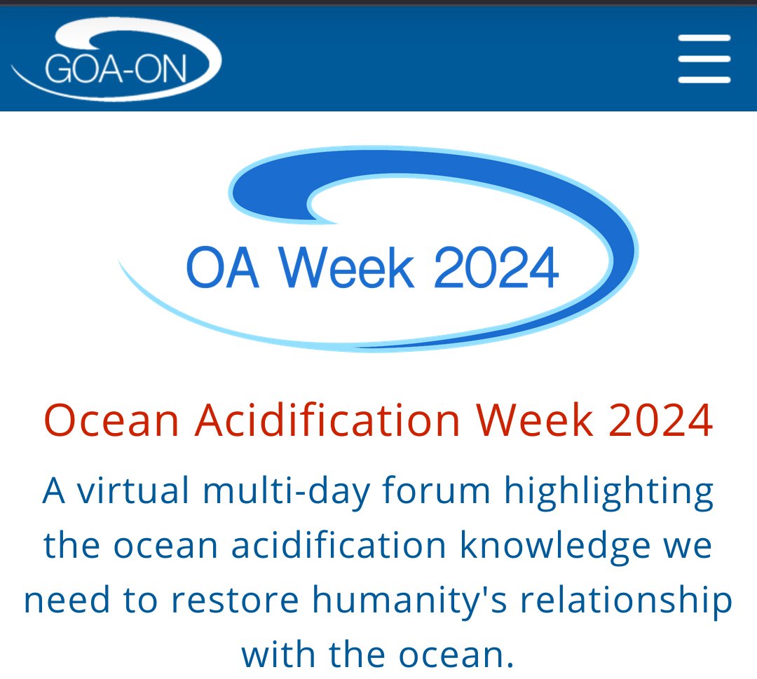 Estamos en la Semana de la Acidificación Oceánica de <a href="/goa_on/">GOA-ON</a> - inscríbete aquí ▶️ goa-on.org/webinars/OaWee…