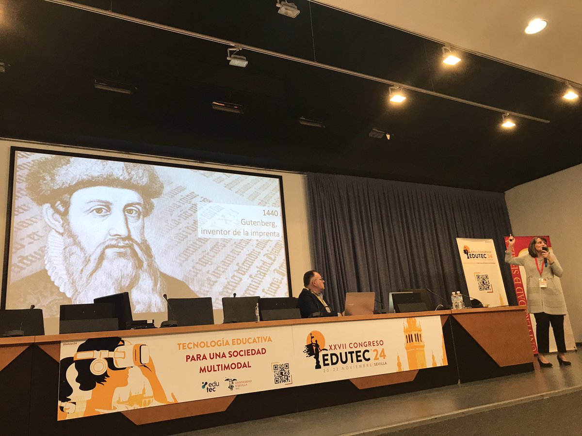 El contrasenido del negacionismo tecnológico en plena era de la #IA. Nada nuevo en el horizonte #imprenta #Gutenberg <a href="/edutec_24/">EDUTEC 2024</a> <a href="/pazprendes/">Paz Prendes</a>