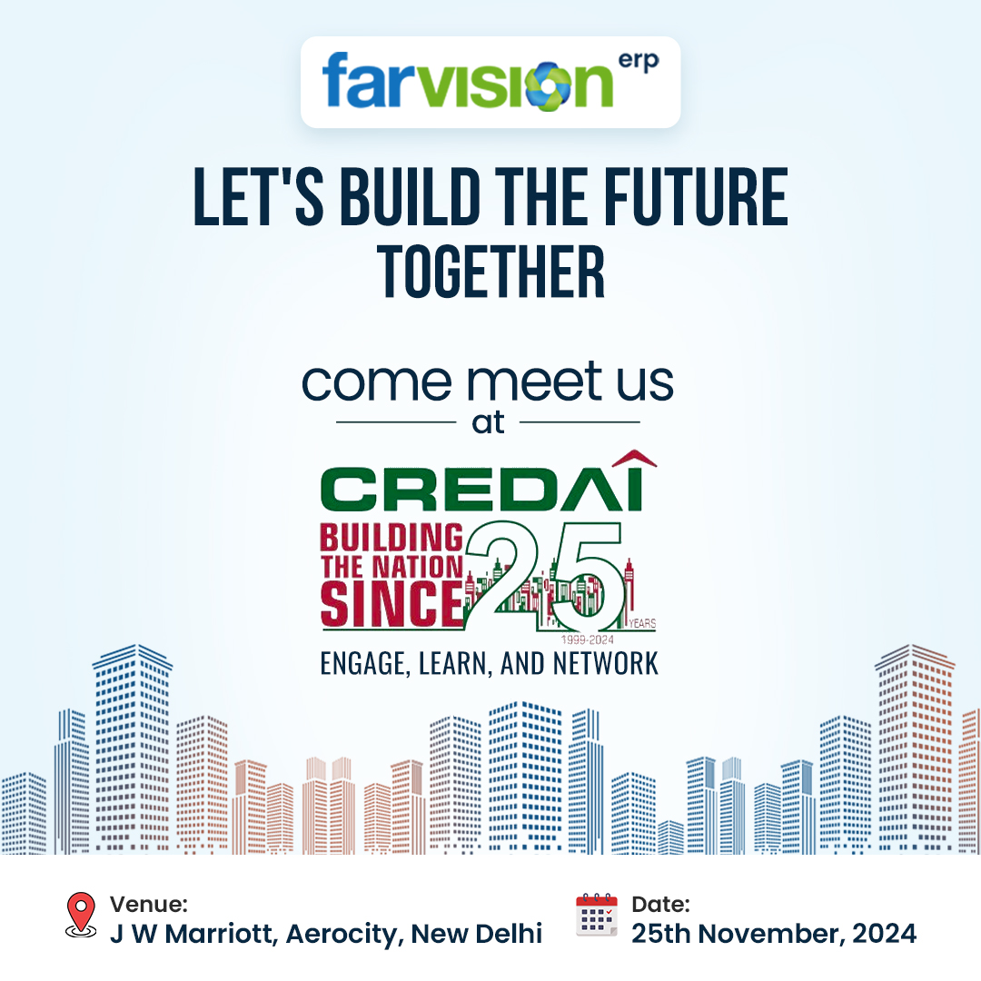 farvisionerp's tweet photo. 🌟 Celebrating CREDAI's 25th Foundation Day! 🌟
📍 Location: JW Marriott, Aerocity, New Delhi
📅 Date: 25th November 2024
Team Farvision is excited to be part of this grand occasion! 🎉
Let’s connect, collaborate, and celebrate 25 years of excellence in real estate together.
💬 https://t.co/XBP9yJXyfI